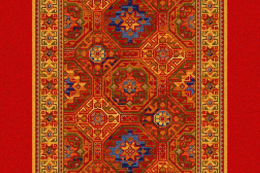 Ulster Carpets Glenavy Red Persian Runner 21/2135