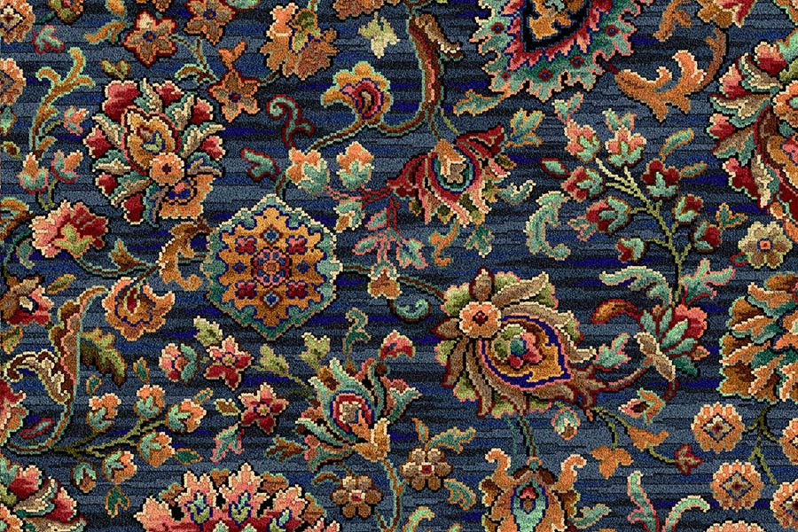 Ulster Carpets Glendun Blue Caliph 5/2446